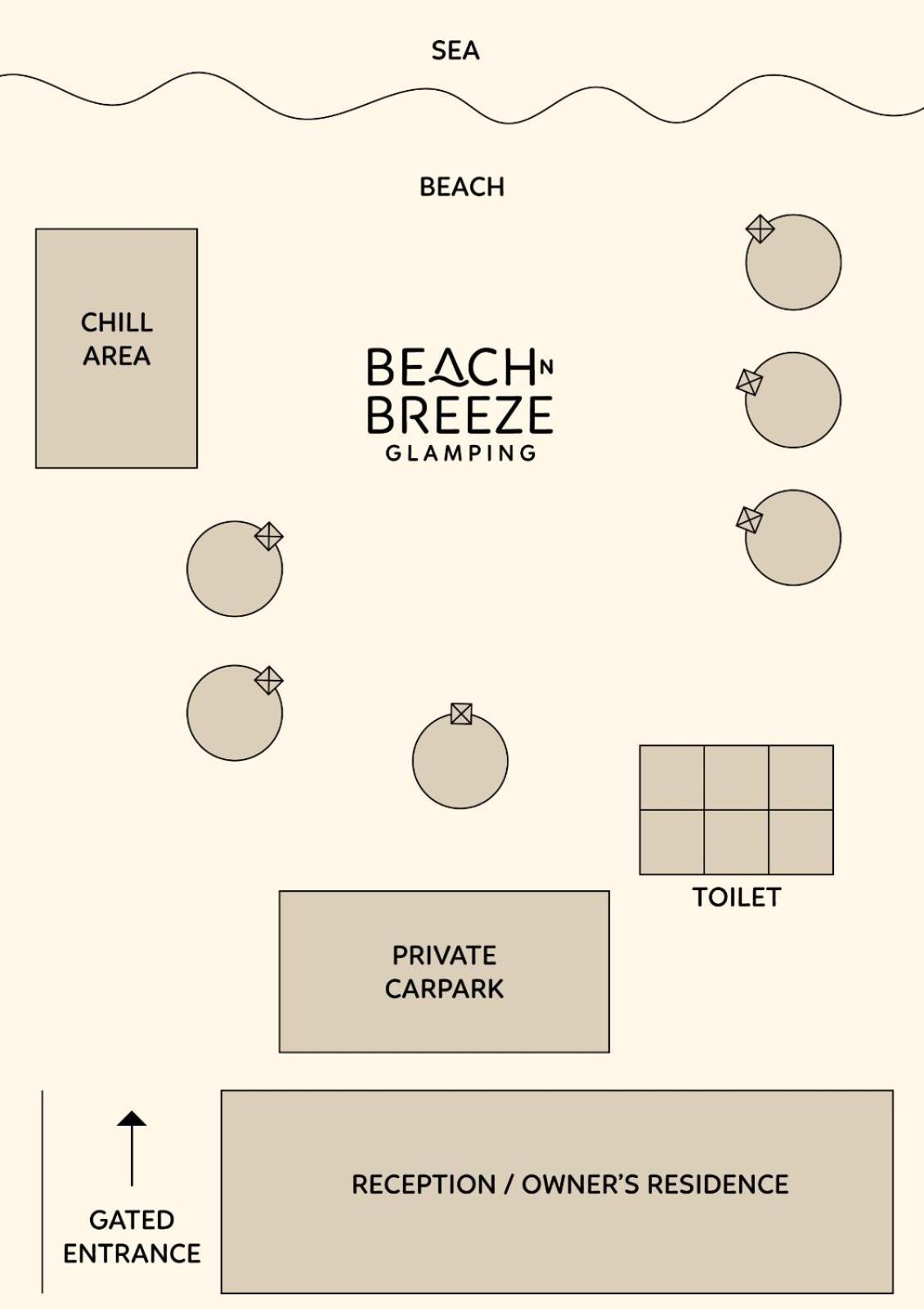 Beach N Breeze Glamping Malacca ภายนอก รูปภาพ